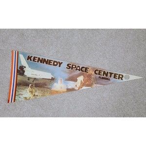 Vtg Kennedy Space Center Felt Pennant Sublime Florida1980’s Rare